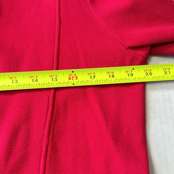 Talbots Petites Rayon Cotton Dark Pink Open Cardigan Sweater Womens Size Large P - Picture 8 of 10